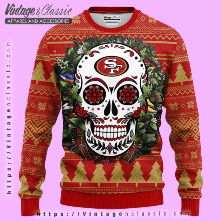 San Francisco 49ers Skull Ugly Christmas Sweater Ugly Christmas Sweater San Francisco 49ers Skull Ugly Christmas Sweater Ugly Christmas Sweater