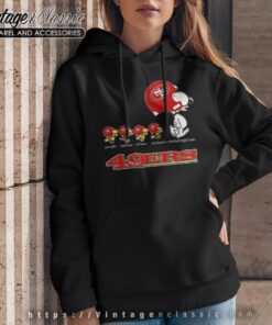 San Francisco 49ers Snoopy Woodstock Team Walking Shirt