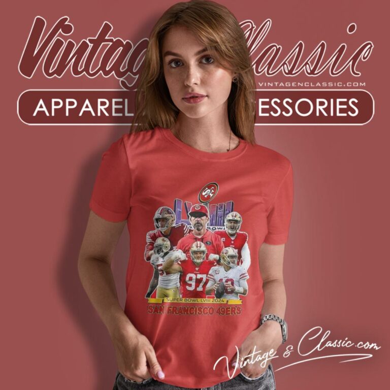 San Francisco 49ers Super Bow Lviii 2024 Women T Shirt San Francisco 49ers Super Bow Lviii 2024 Women T Shirt
