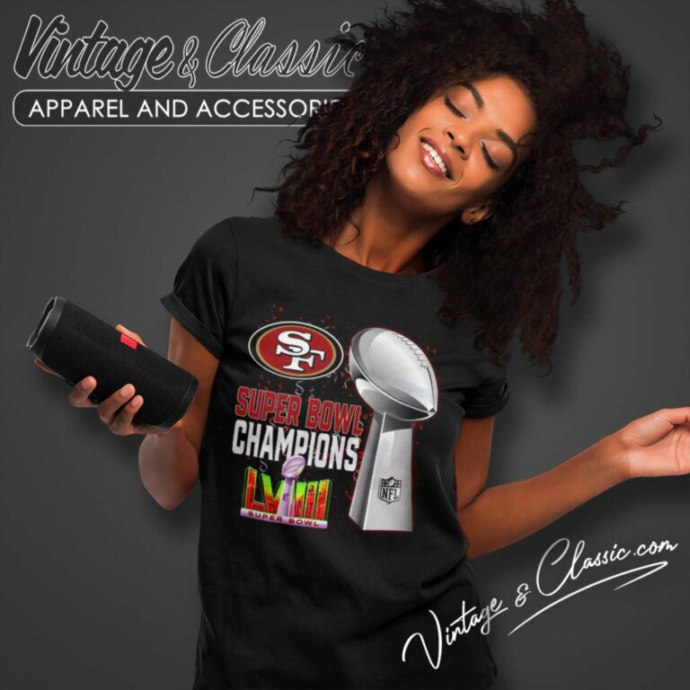 San Francisco 49ers Super Bowl Lviii 2023 Champions Women TShirt San Francisco 49ers Super Bowl Lviii 2023 Champions Women TShirt