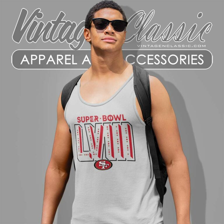 San Francisco 49ers Super Bowl Lviii Tank Top Racerback San Francisco 49ers Super Bowl Lviii Tank Top Racerback