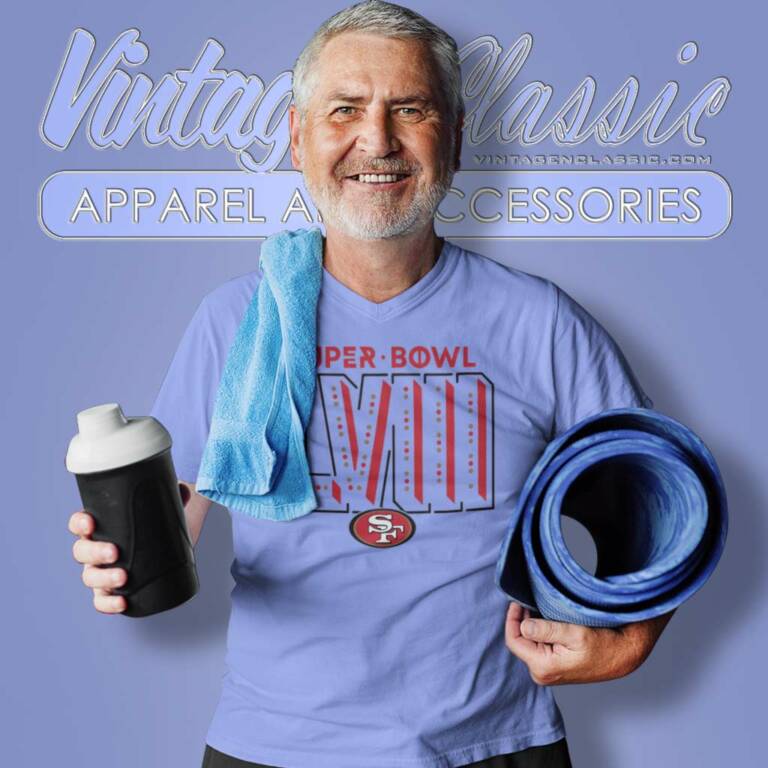 San Francisco 49ers Super Bowl Lviii V Neck TShirt San Francisco 49ers Super Bowl Lviii V Neck TShirt