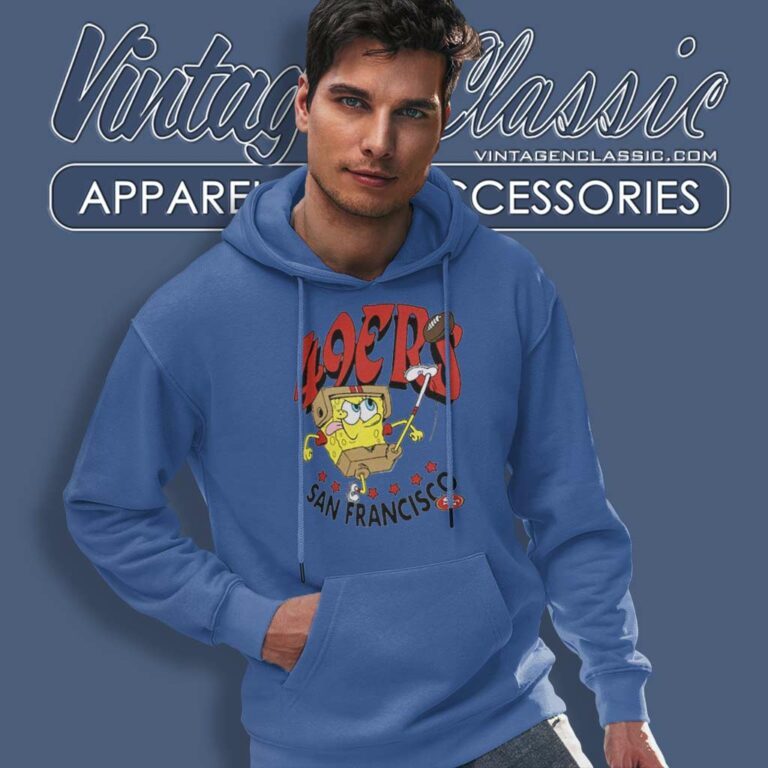 San Francisco 49ers Super Bowl Lviii X Spongebob Squarepants Hoodie San Francisco 49ers Super Bowl Lviii X Spongebob Squarepants Hoodie