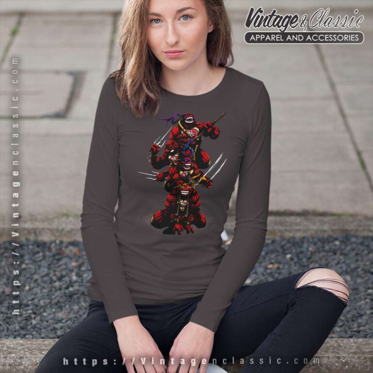 San Francisco 49ers Teenage Mutant Ninja Turtles Long Sleeve Tee San Francisco 49ers Teenage Mutant Ninja Turtles Long Sleeve Tee