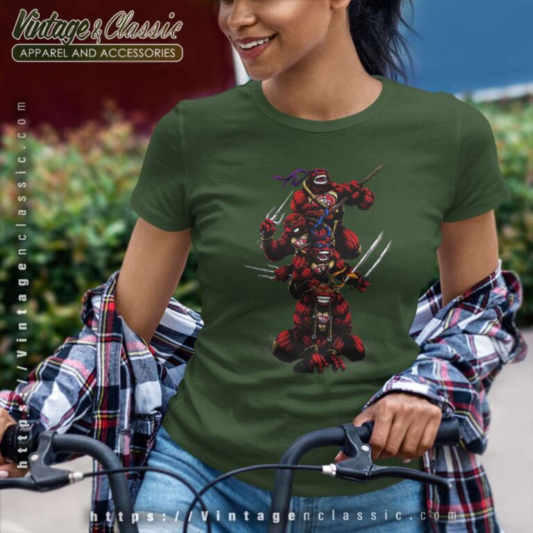 San Francisco 49ers Teenage Mutant Ninja Turtles Women TShirt San Francisco 49ers Teenage Mutant Ninja Turtles Women TShirt