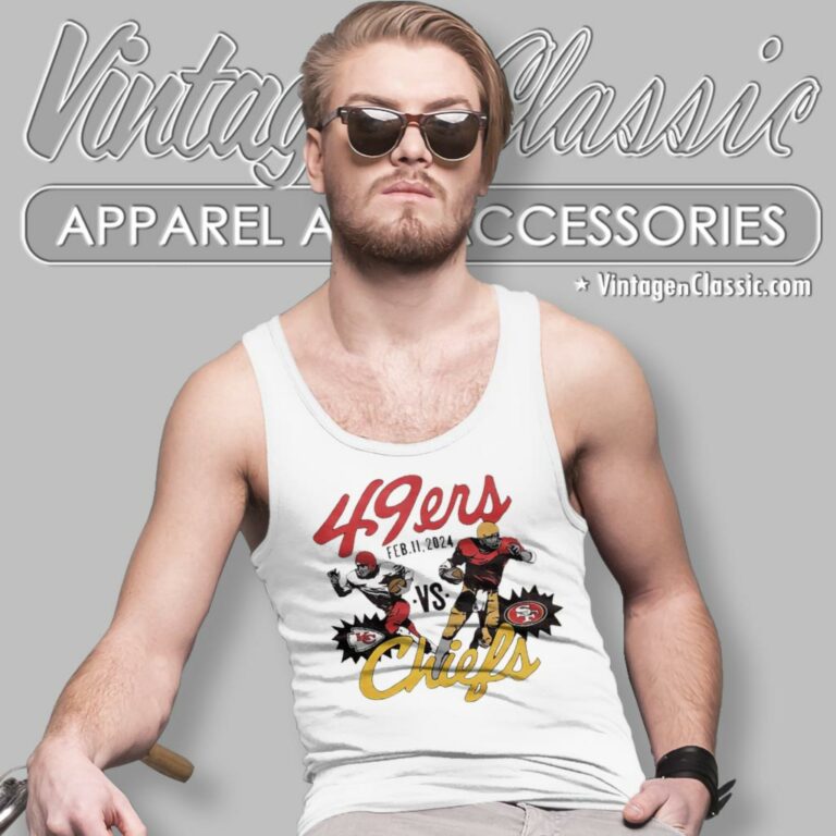 San Francisco 49ers Vs Kansas City Chiefs Feb 11 2024 Tank Top Racerback San Francisco 49ers Vs Kansas City Chiefs Feb 11 2024 Tank Top Racerback
