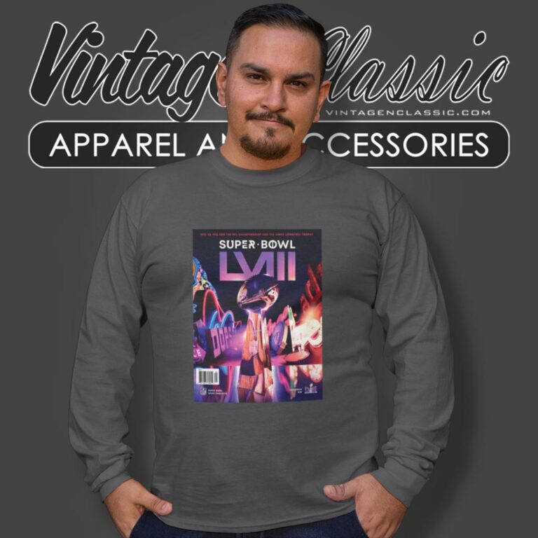 San Francisco 49ers Vs Kansas City Chiefs Super Bowl Lviii Mathup Official Program Long Sleeve Tee San Francisco 49ers Vs Kansas City Chiefs Super Bowl Lviii Mathup Official Program Long Sleeve Tee