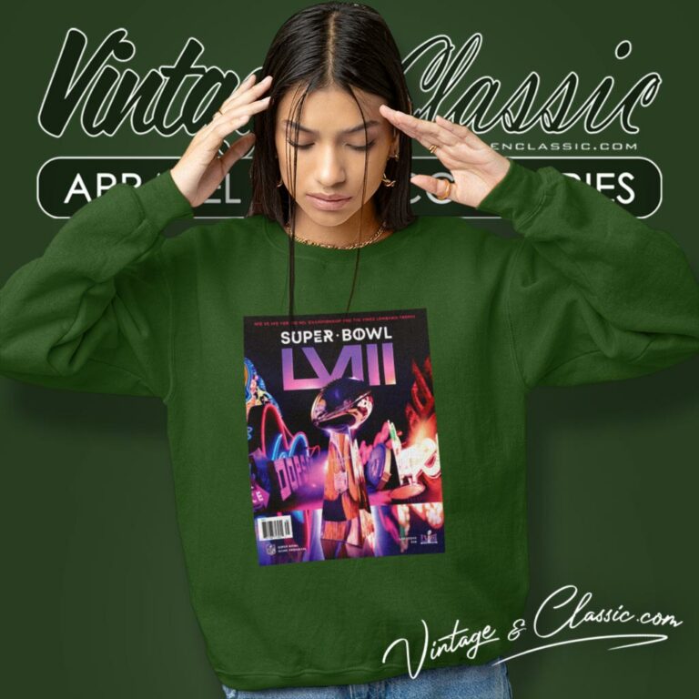 San Francisco 49ers Vs Kansas City Chiefs Super Bowl Lviii Mathup Official Program Sweatshirt San Francisco 49ers Vs Kansas City Chiefs Super Bowl Lviii Mathup Official Program Sweatshirt