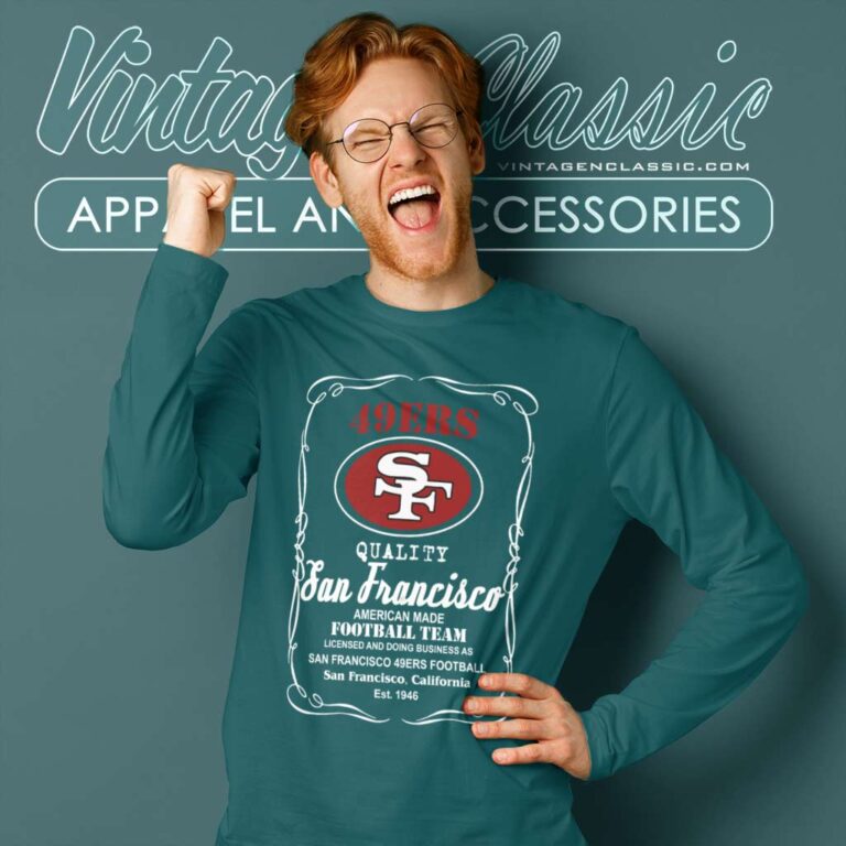 San Francisco 49ers Whiskey Long Sleeve Tee San Francisco 49ers Whiskey Long Sleeve Tee