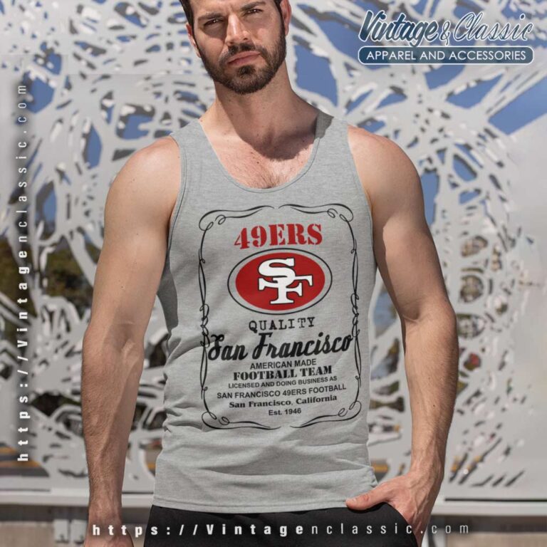 San Francisco 49ers Whiskey Tank Top Racerback San Francisco 49ers Whiskey Tank Top Racerback