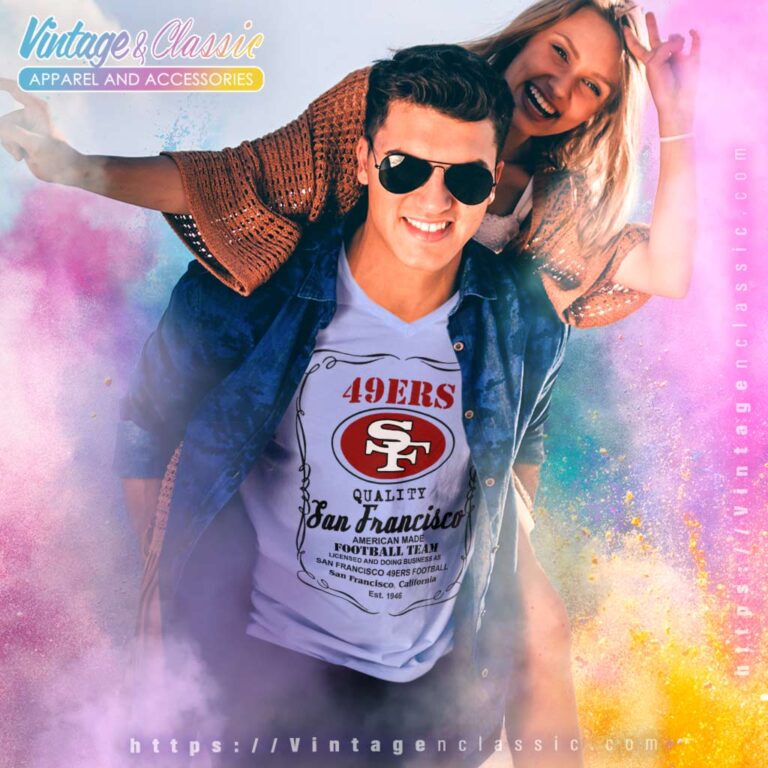 San Francisco 49ers Whiskey V Neck TShirt San Francisco 49ers Whiskey V Neck TShirt