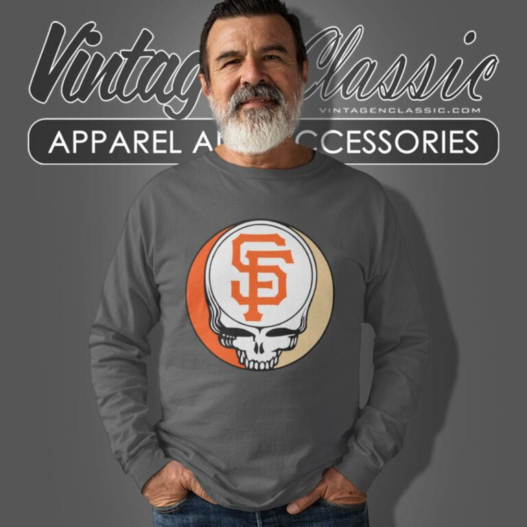 San Francisco Giants Grateful Dead Steal Your Face Long Sleeve Tee San Francisco Giants Grateful Dead Steal Your Face Long Sleeve Tee