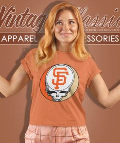 San Francisco Giants Grateful Dead Steal Your Face Women T Shirt
