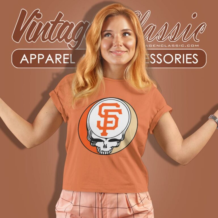 San Francisco Giants Grateful Dead Steal Your Face Women T Shirt San Francisco Giants Grateful Dead Steal Your Face Women T Shirt