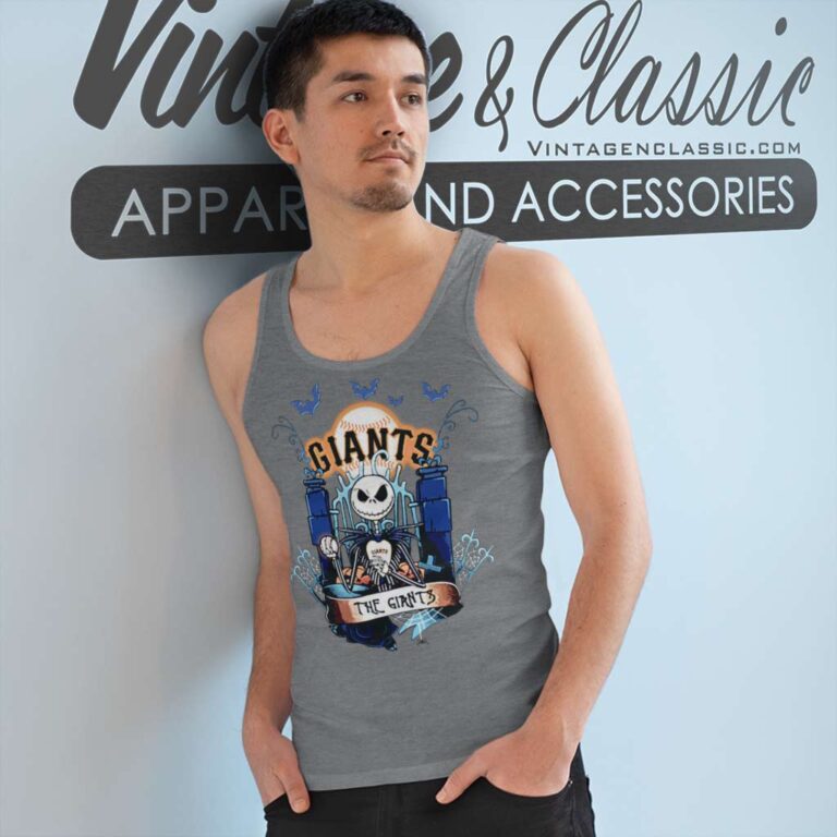 San Francisco Giants Halloween The Nightmare Before Christmas Tank Top Racerback San Francisco Giants Halloween The Nightmare Before Christmas Tank Top Racerback