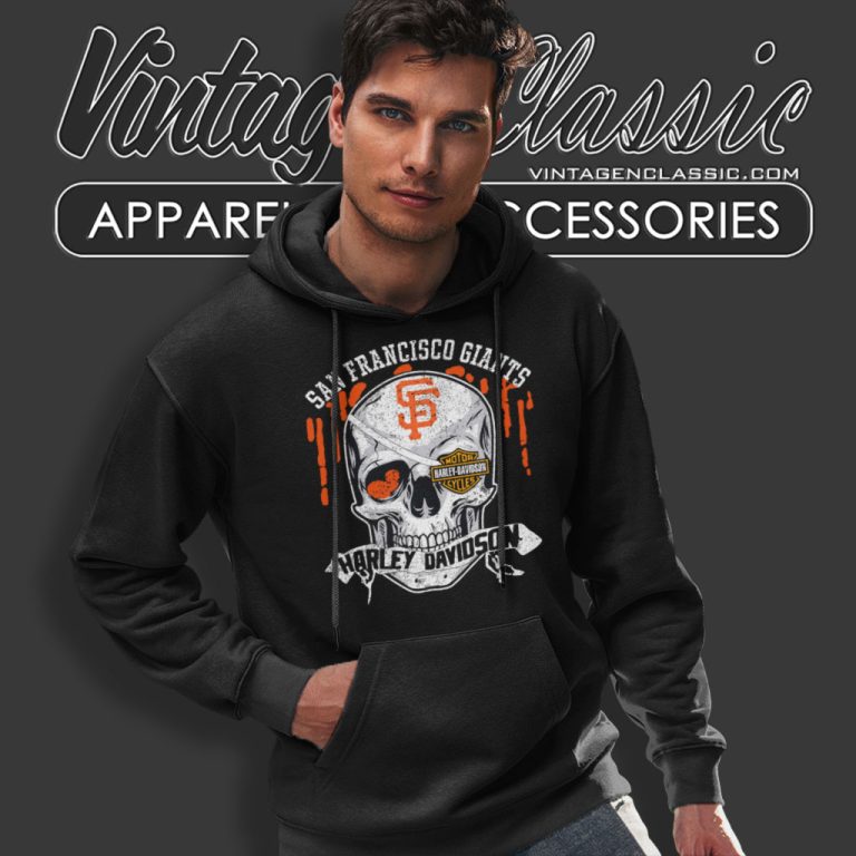 San Francisco Giants Harley Davidson Skull Hoodie San Francisco Giants Harley Davidson Skull Hoodie