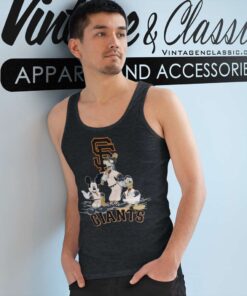 San Francisco Giants Mickey Mouse Donald Duck Goofy Tank Top Racerback