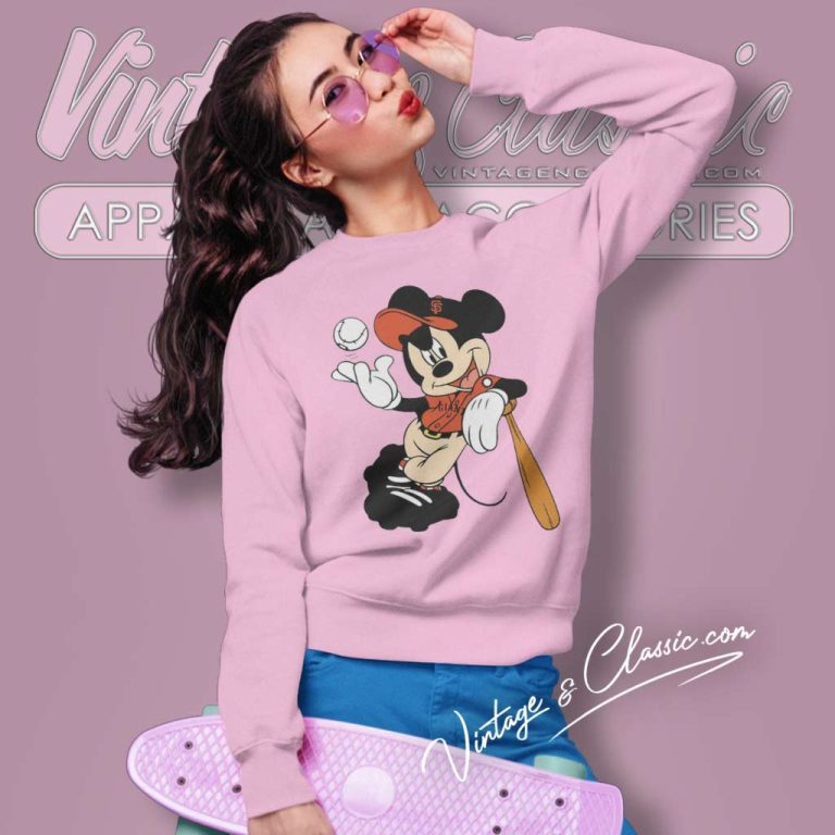 San Francisco Giants Mickey Mouse Sweatshirt San Francisco Giants Mickey Mouse Sweatshirt