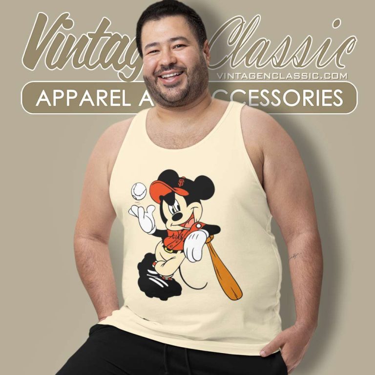 San Francisco Giants Mickey Mouse Tank Top Racerback San Francisco Giants Mickey Mouse Tank Top Racerback