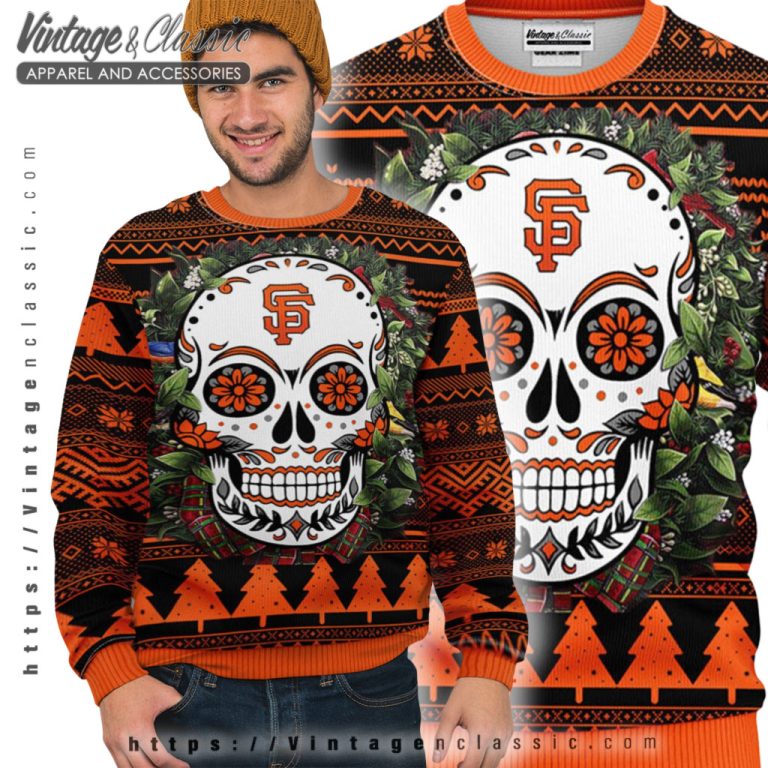 San Francisco Giants Skull Ugly Christmas Sweater Ugly Sweater San Francisco Giants Skull Ugly Christmas Sweater Ugly Sweater