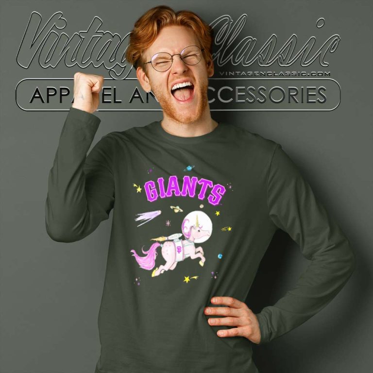 San Francisco Giants Space Unicorn Long Sleeve Tee San Francisco Giants Space Unicorn Long Sleeve Tee