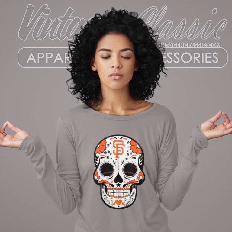 San Francisco Giants Sugar Skull Long Sleeve Tee San Francisco Giants Sugar Skull Long Sleeve Tee