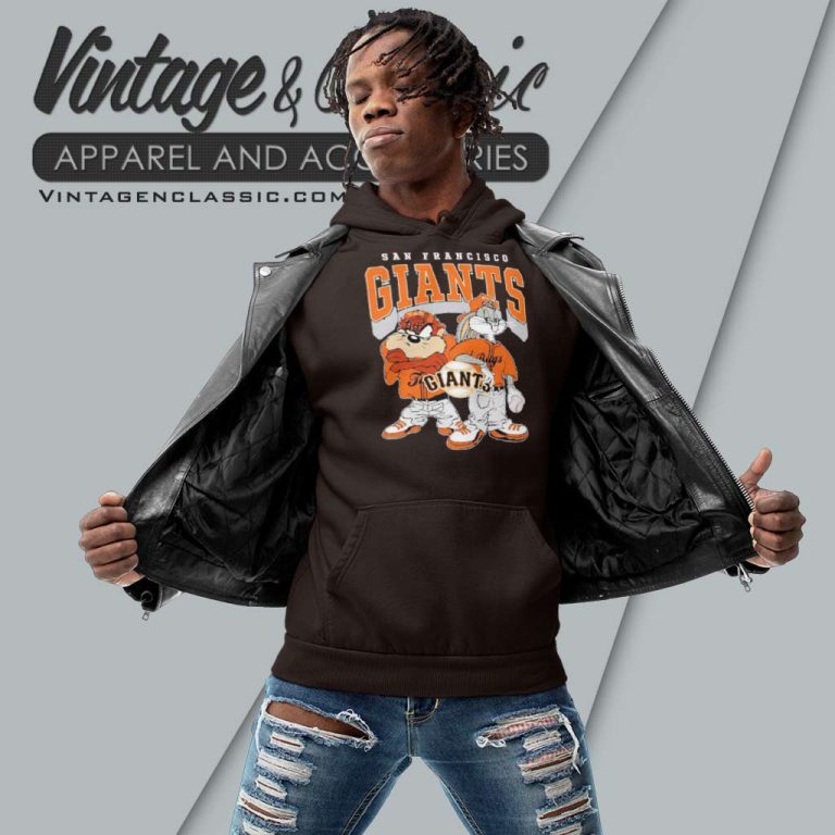 San Francisco Giants Taz And Bugs Players Hoodie San Francisco Giants Taz And Bugs Players Hoodie