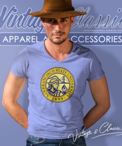 San Francisco State University Logo Shirt 4 San Francisco State University Logo V Neck TShirt