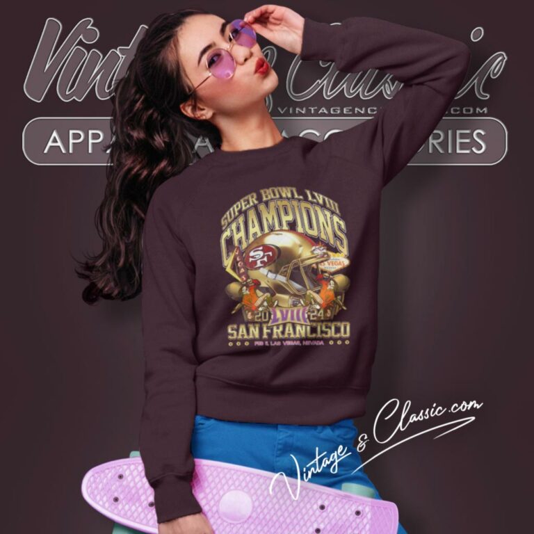 San Francisco Super Bowl Champions 2024 Gold Rush Sweatshirt San Francisco Super Bowl Champions 2024 Gold Rush Sweatshirt