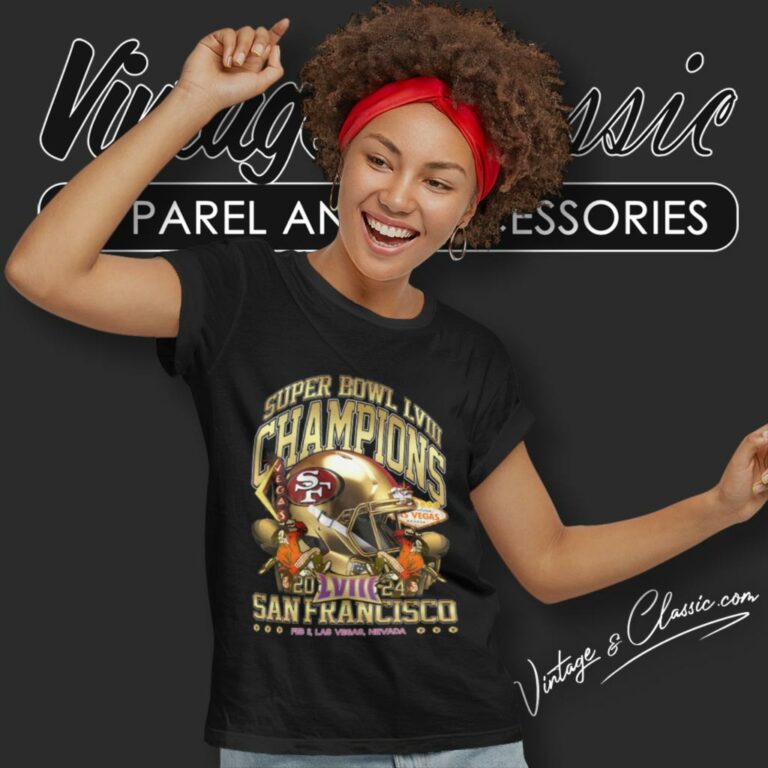 San Francisco Super Bowl Champions 2024 Gold Rush Women T Shirt San Francisco Super Bowl Champions 2024 Gold Rush Women T Shirt