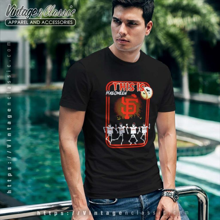 San Francisco This Is Halloween Baseball T Shirt San Francisco This Is Halloween Baseball T Shirt