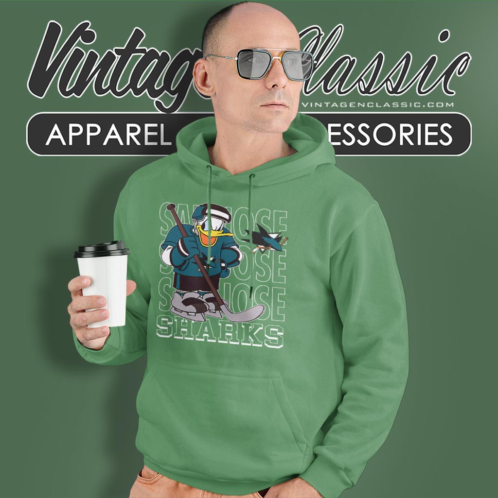 San Jose Sharks Donald Duck Hockey Shirt San Jose Sharks Donald Duck Hockey Shirt