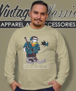 San Jose Sharks Donald Duck Hockey Shirt