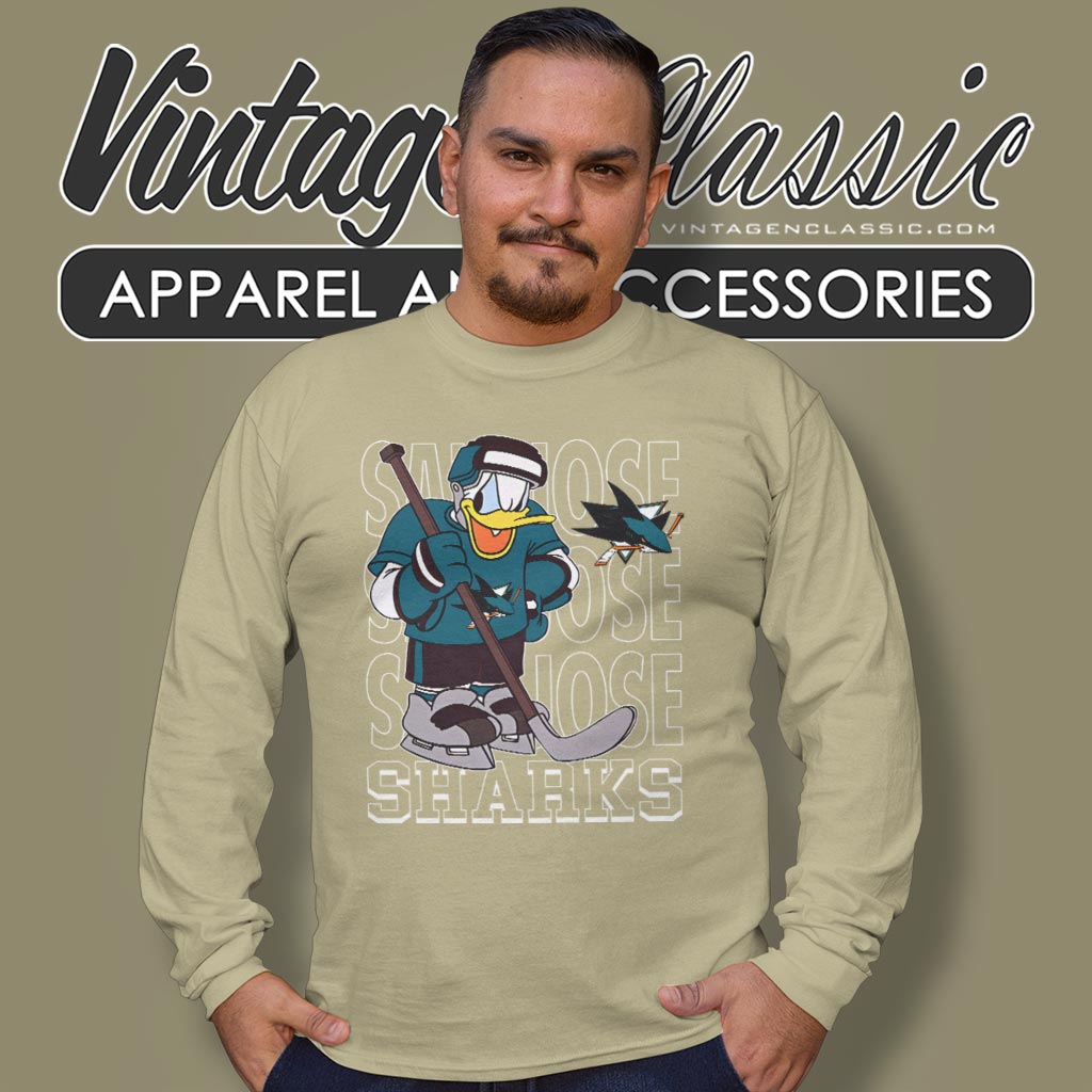 San Jose Sharks Donald Duck Hockey Shirt San Jose Sharks Donald Duck Hockey Shirt