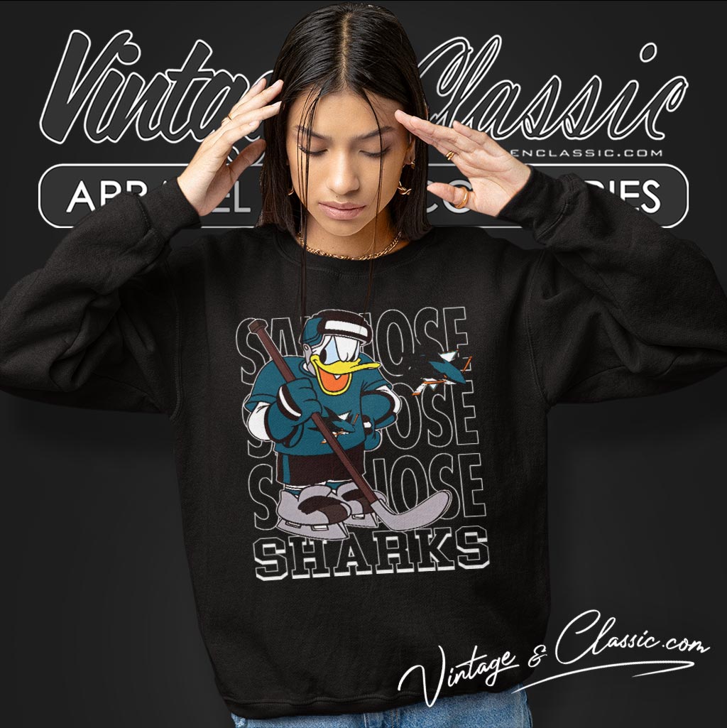 San Jose Sharks Donald Duck Hockey Shirt San Jose Sharks Donald Duck Hockey Shirt