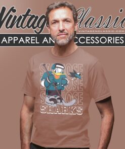 San Jose Sharks Donald Duck Hockey Shirt 4 San Jose Sharks Donald Duck Hockey Shirt T shirt