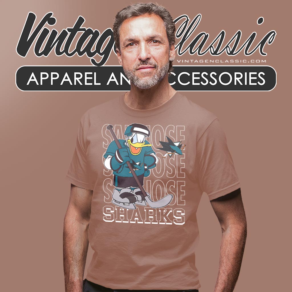San Jose Sharks Donald Duck Hockey Shirt San Jose Sharks Donald Duck Hockey Shirt