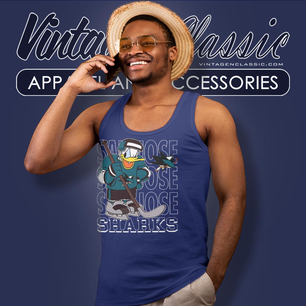 San Jose Sharks Donald Duck Hockey Shirt San Jose Sharks Donald Duck Hockey Shirt