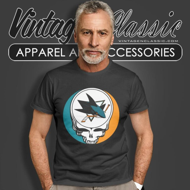 San Jose Sharks Grateful Dead Steal Your Face T Shirt San Jose Sharks Grateful Dead Steal Your Face T Shirt