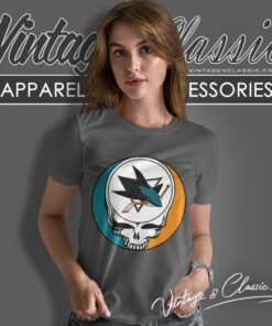 San Jose Sharks Grateful Dead Steal Your Face Women T Shirt