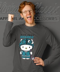 San Jose Sharks Hello Kitty Shirt Long Sleeve Tee