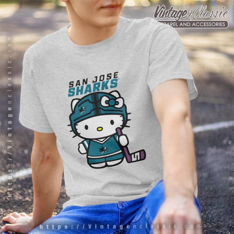 San Jose Sharks Hello Kitty Shirt T shirt San Jose Sharks Hello Kitty Shirt T shirt