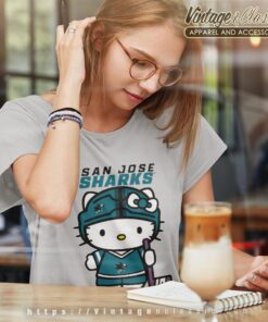 San Jose Sharks Hello Kitty Shirt Women T shirt
