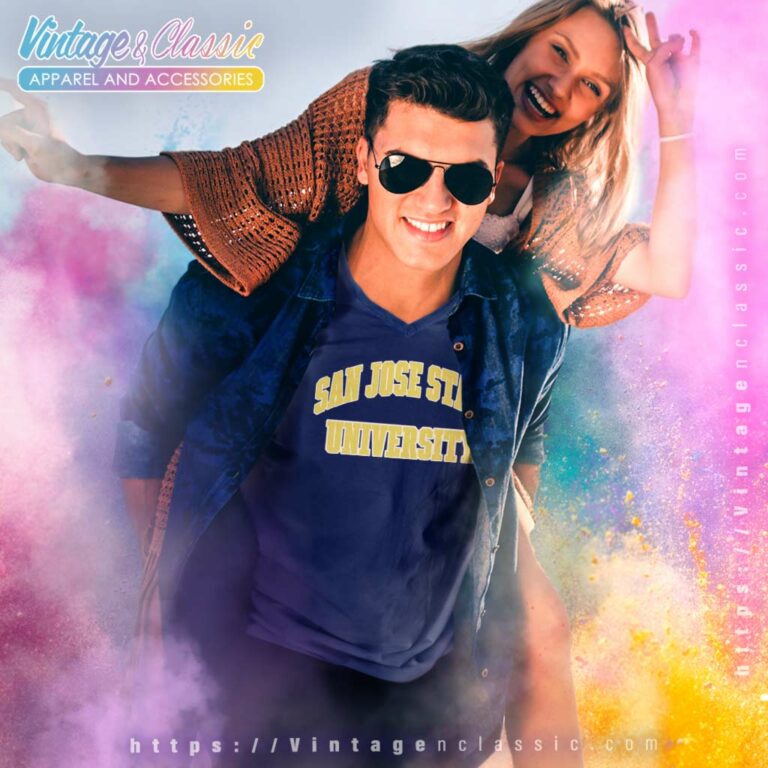 San Jose State University V Neck TShirt San Jose State University V Neck TShirt