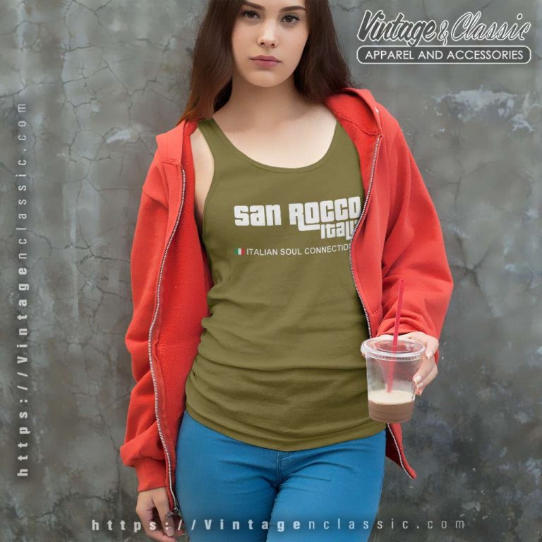 San Rocco Italia Shirt Italian Soul Connection Tank Top Racerback San Rocco Italia Shirt Italian Soul Connection Tank Top Racerback