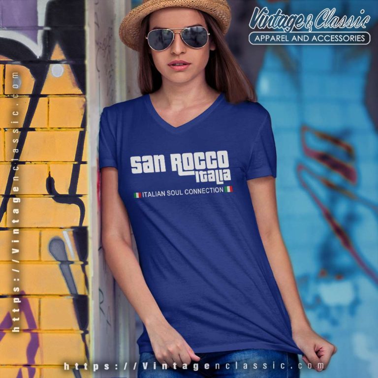 San Rocco Italia Shirt Italian Soul Connection V Neck TShirt San Rocco Italia Shirt Italian Soul Connection V Neck TShirt