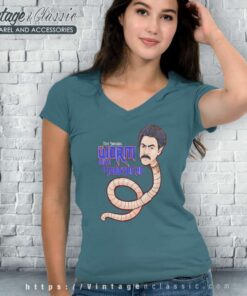 Sandoval T Shirt Comment Worm With A Mustache V Neck TShirt