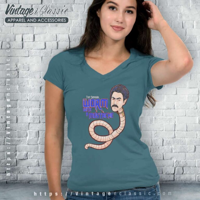 Sandoval T Shirt Comment Worm With A Mustache V Neck TShirt Sandoval T Shirt Comment Worm With A Mustache V Neck TShirt