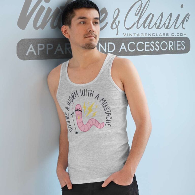 Sandoval Youre A Worm With A Mustache Tank Top Racerback Sandoval Youre A Worm With A Mustache Tank Top Racerback