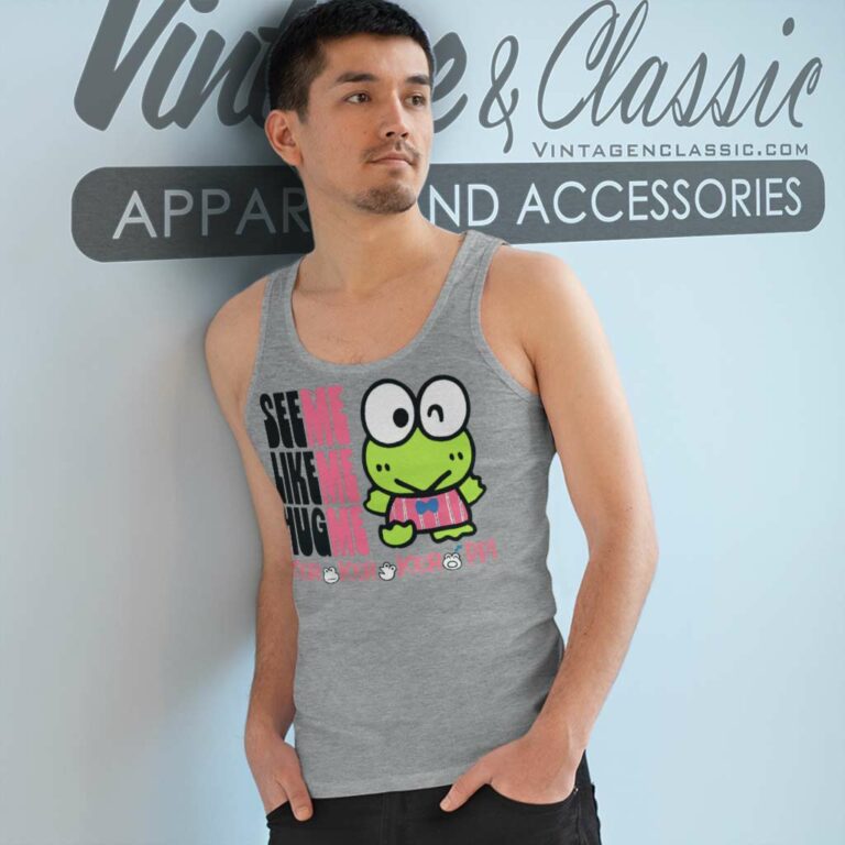 Sanrio Keroppi Japanese Brand Tank Top Racerback Sanrio Keroppi Japanese Brand Tank Top Racerback